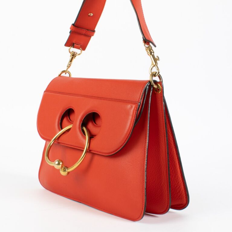 JW Anderson Red Medium Pierce Shoulder Bag ○ Labellov ○ Buy and