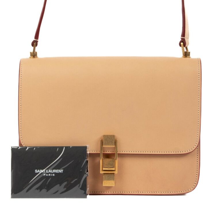 Carre satchel in smooth cheap leather