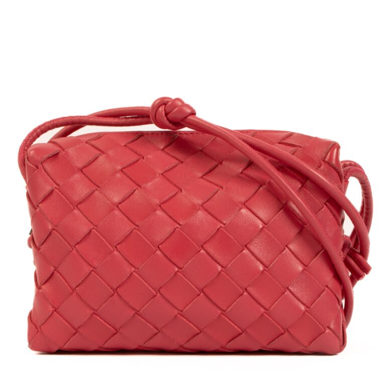 Bottega Veneta Cranberry Mini Loop Camera Bag Labellov Buy and Sell ...