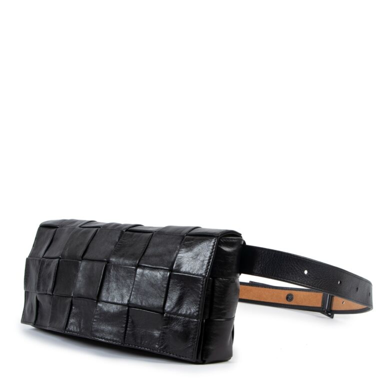 Bottega Veneta Black Stretch Cassette Belt Crossbody Bag