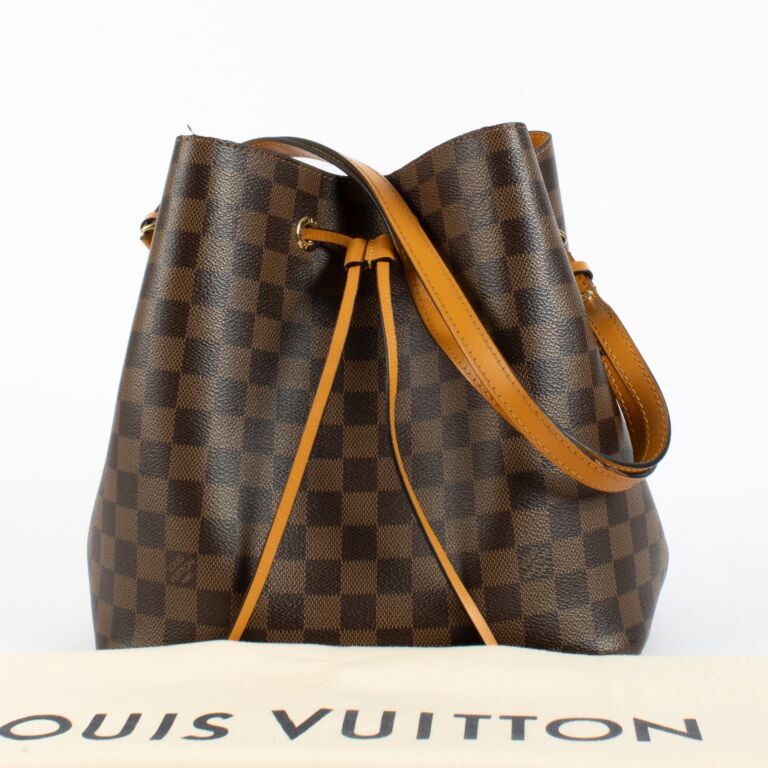Louis Vuitton Damier Ebene NeoNoe Safran Bag ○ Labellov ○ Buy