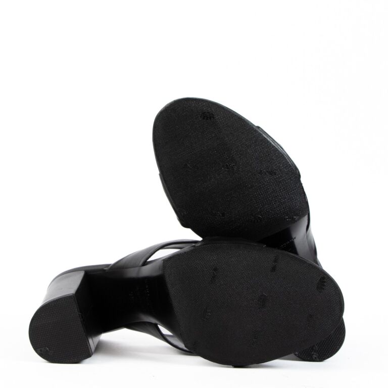 サンダル・ミュール Saint Laurent Black satin Bianca sandals Saint Laurent Satin Bianca Sandals in Black for Men | Lyst
