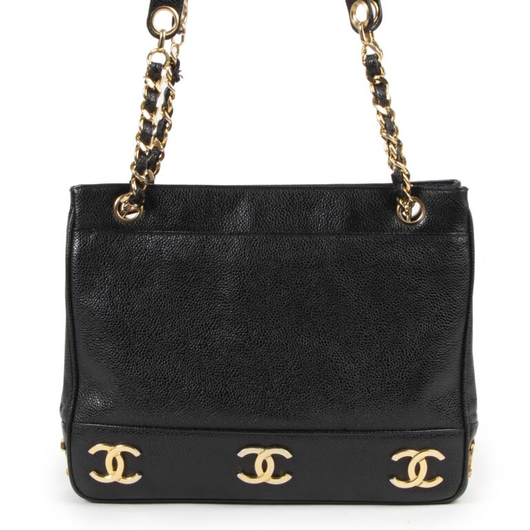 CHANEL Classic Vintage Medium Quilted Leather Flap Shoulder Bag - Midn– Wag  N' Purr Shop