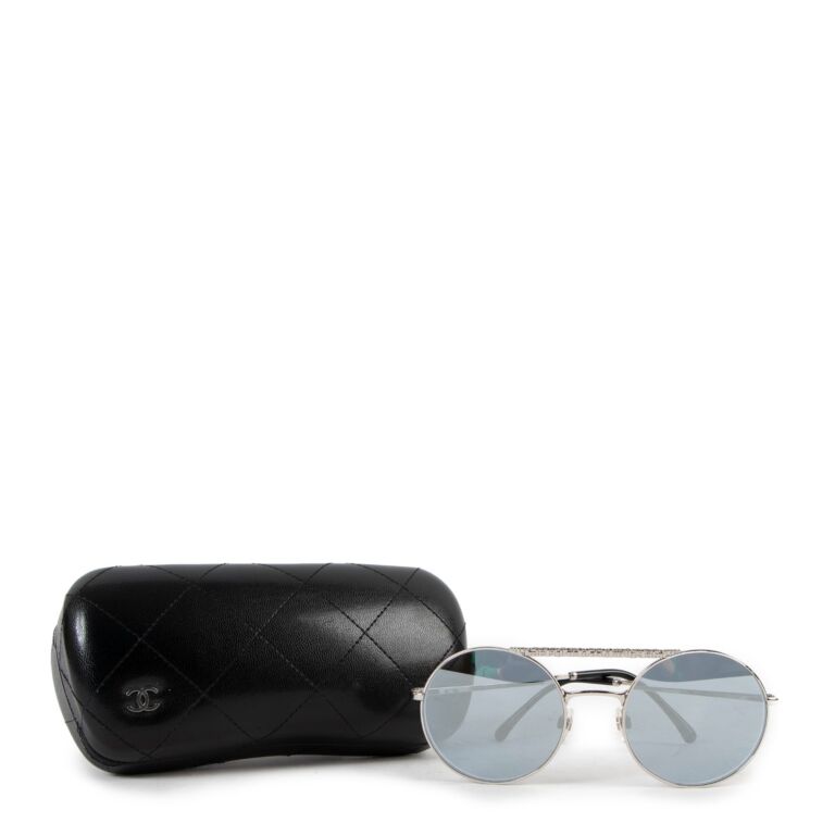 Chanel - Shield Sunglasses - Pink Blue Gray - Chanel Eyewear - Avvenice