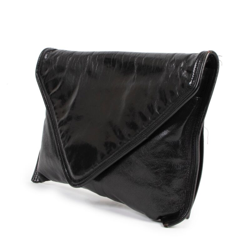 Vintage black clutch bag on sale