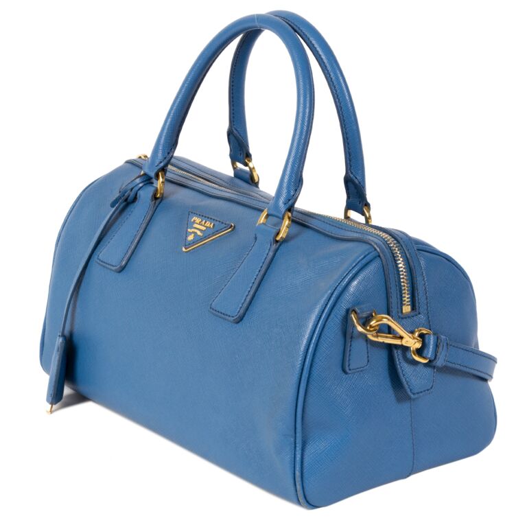 Prada saffiano sale bowler bag
