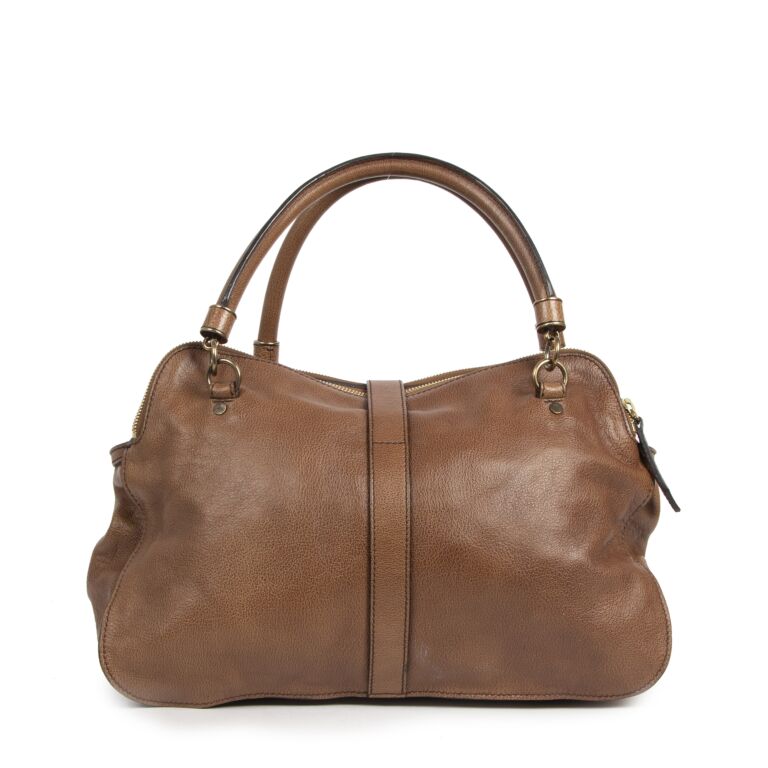 Burberry bag brown leather shop