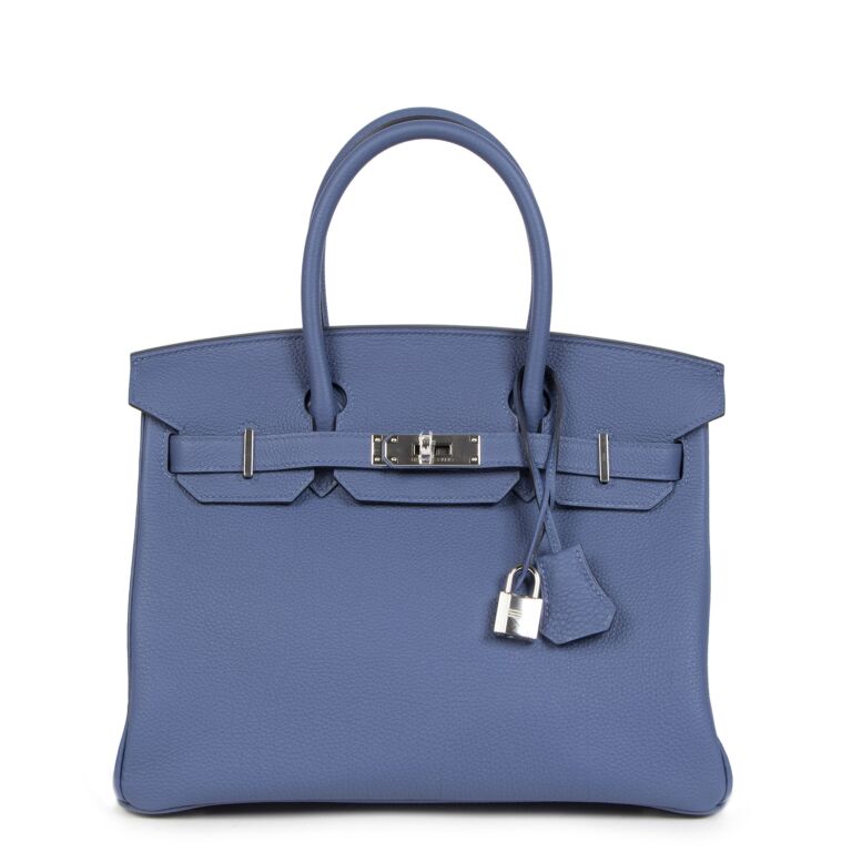 Hermès Birkin 30 Blue Brighton Togo PHW ○ Labellov ○ Buy and