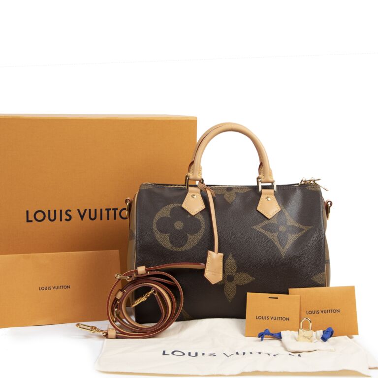 Louis Vuitton Speedy Bandouliere Monogram Giant Reverse 30 Bag