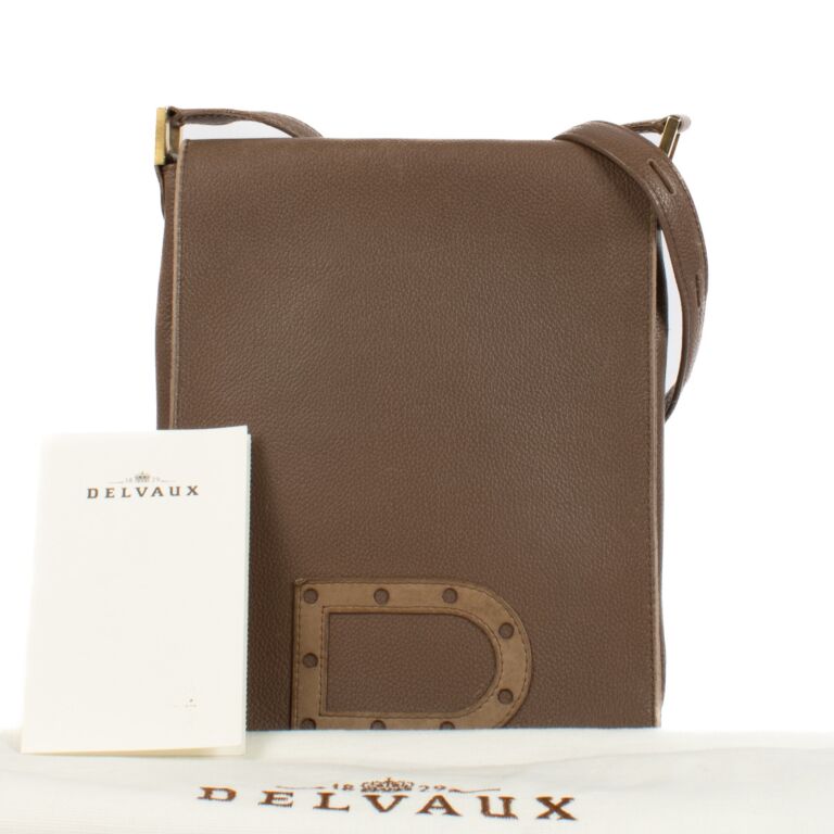 【おすすめ】 Taupe Delvaux Baudrier Labellov ○ Bag Crossbody PM Louise バッグ