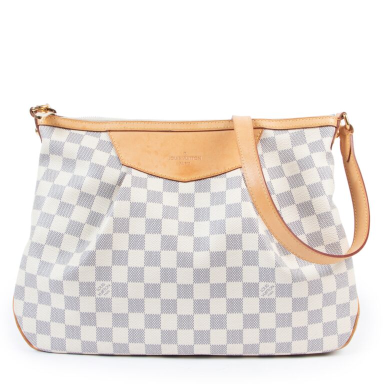 Louis vuitton white deals checkered crossbody