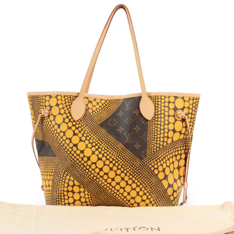 Limited Edition Yayoi Kusama x Louis Vuitton Yellow Neverfull MM