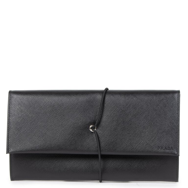 Prada saffiano shop document holder