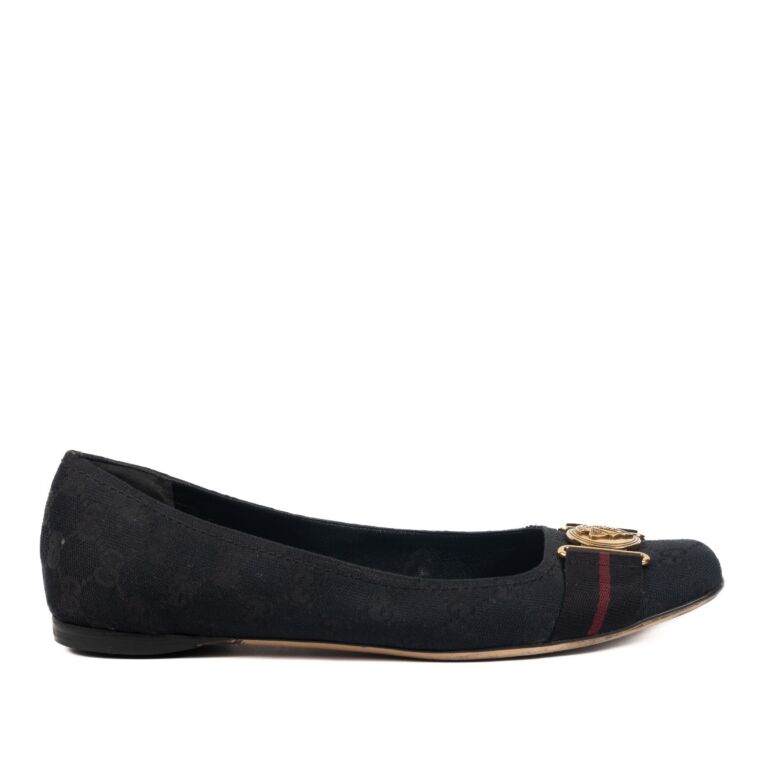 Gucci gold flats outlet