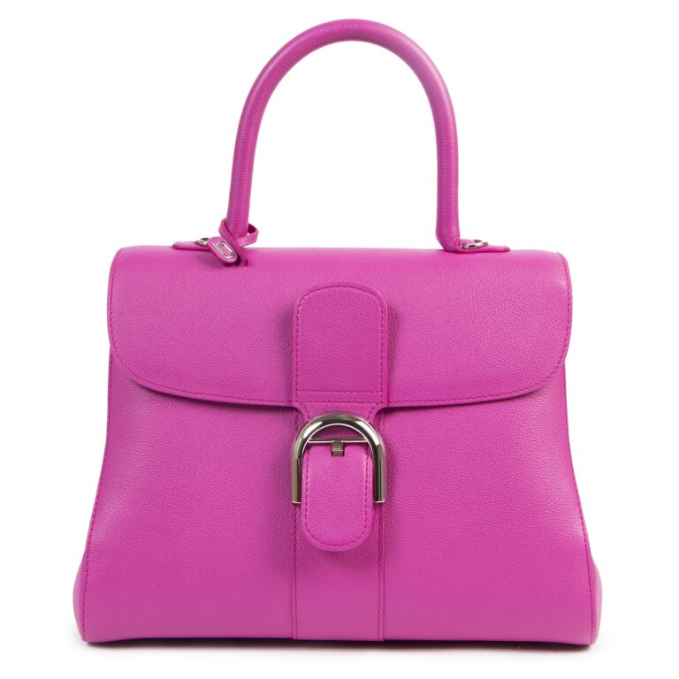 Delvaux Brillant MM Fuchsia Bag Labellov Buy and Sell Authentic Luxury