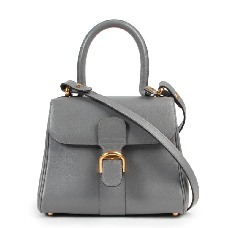 Delvaux Grey Brillant Mini + Strap Labellov Buy and Sell Authentic Luxury