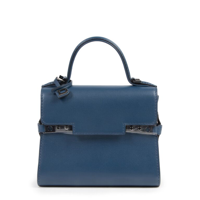 Delvaux Blue De Prusse Tempète Micro Calf Souple Labellov Buy and Sell ...