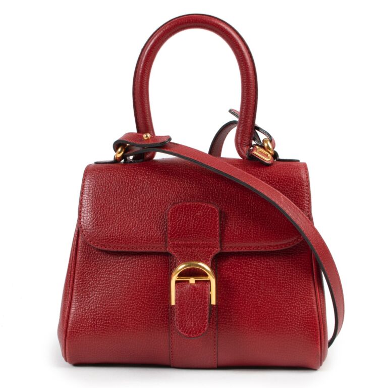 Delvaux Burgundy Brillant Mini GHW Labellov Buy and Sell Authentic Luxury