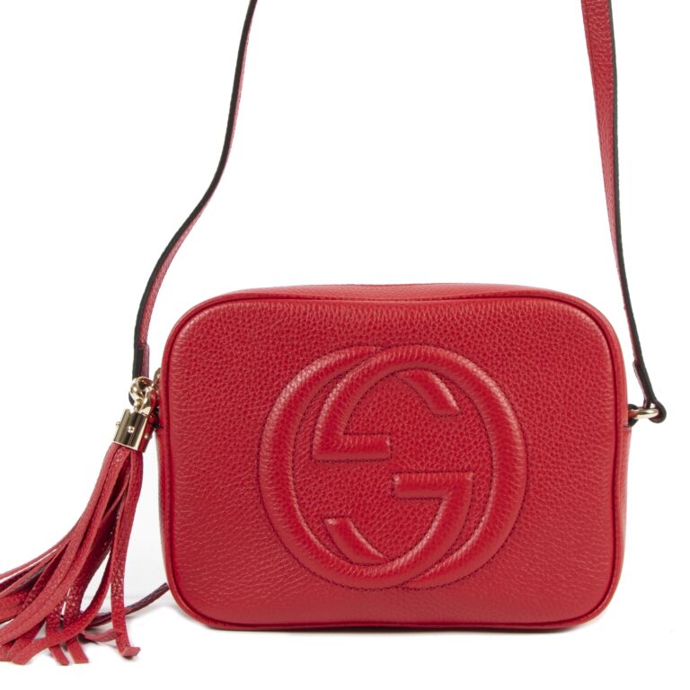 Gucci Soho Red Leather Disco Bag Crossbody - A World Of Goods For You, LLC