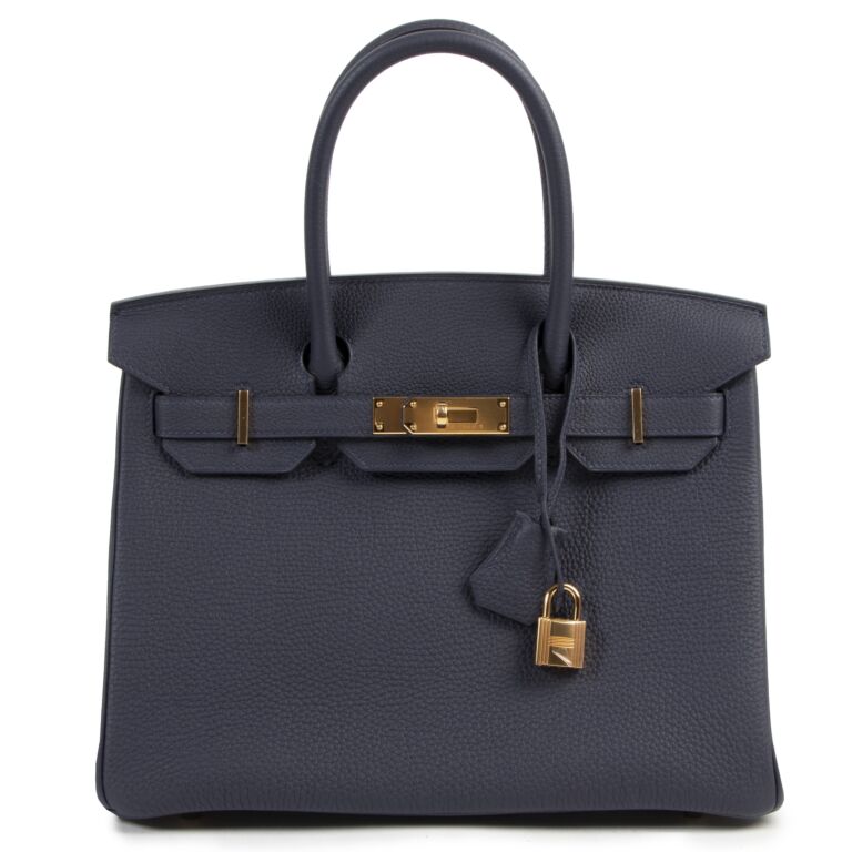 Herm s Birkin 30 Bleu Nuit Togo GHW Labellov Buy and Sell