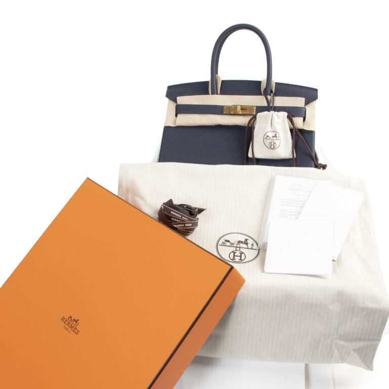 Hermes, Bags, Hermes Birkin Togo Bleu Nuit 35