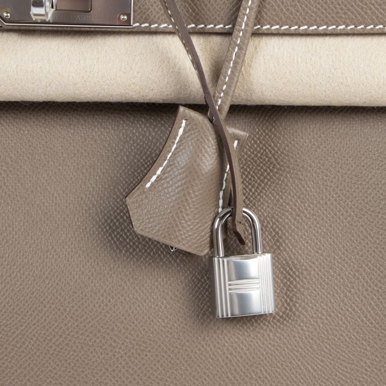 Hermès Birkin 35 Etoupe Taupe Bag PHW