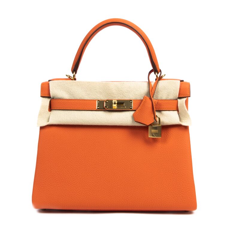 Herm s Kelly Retourne 28 Togo Feu GHW 100 authentic available