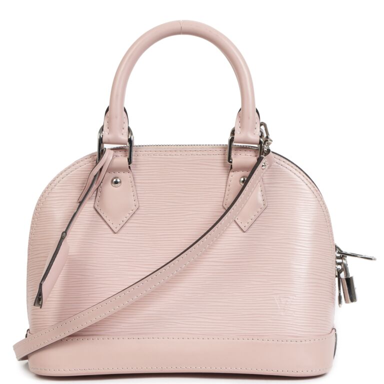 LOUIS VUITTON ALMA BB ROSE BALLERINE WEAR & TEAR - ALL ABOUT COLOR TRANSFER  & HOW TO REMOVE IT! 