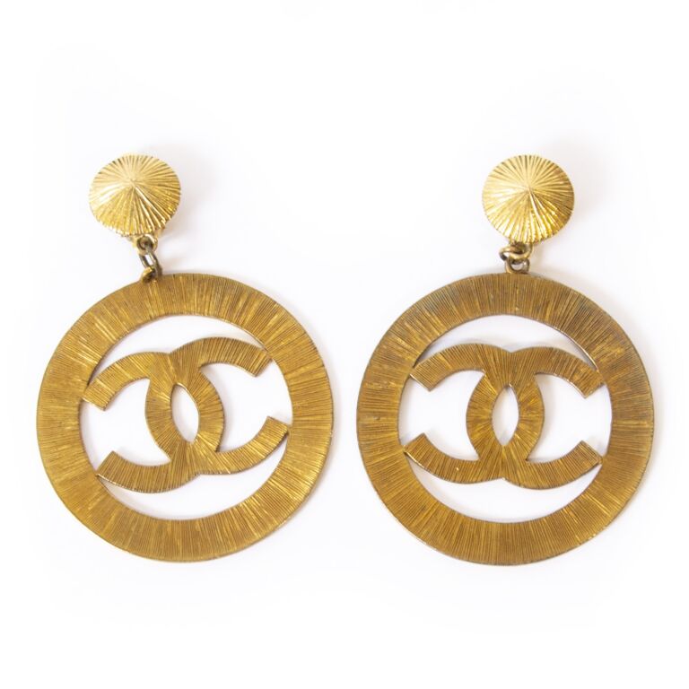 Vintage chanel earrings gold - Gem