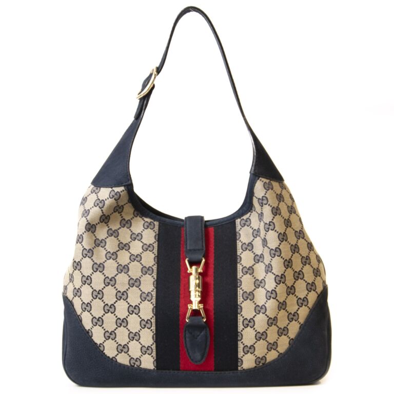 Gucci Monogram Jackie O Hobo Bag Labellov Buy and Sell