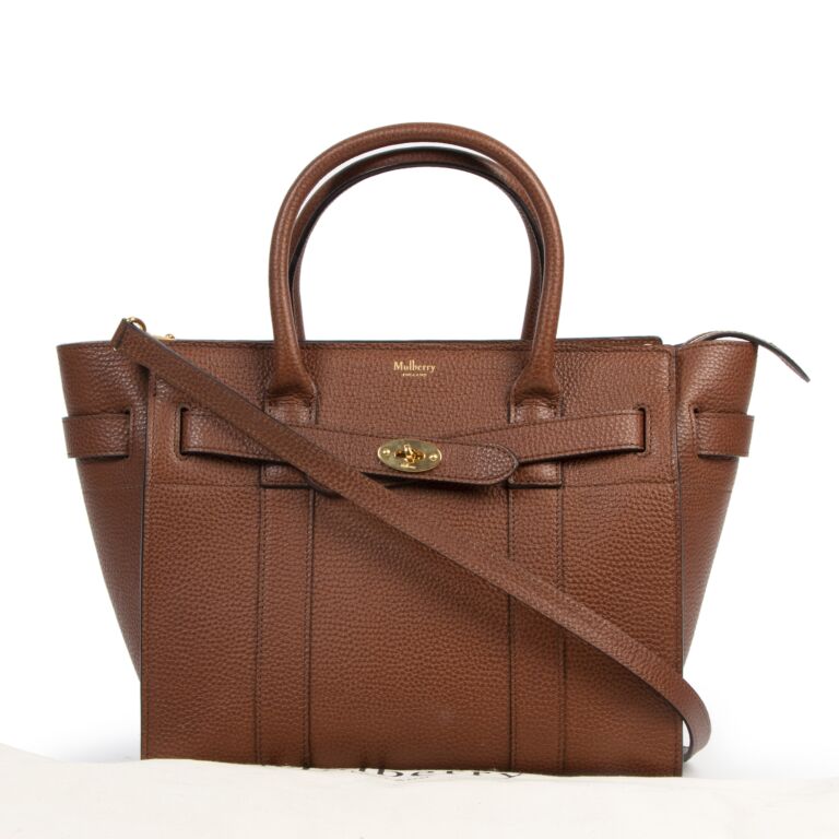 Mulberry Zipped Bayswater Cognac Small Tote ○ Labellov ○ Buy and