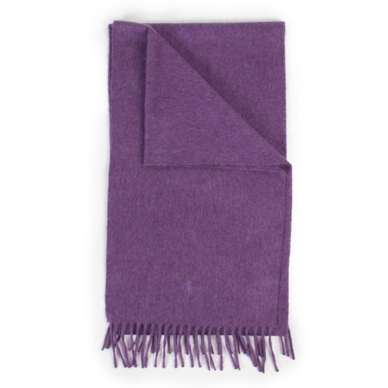 Polo Ralph Lauren Purple Scarf ○ Labellov ○ Buy and Sell Authentic Luxury