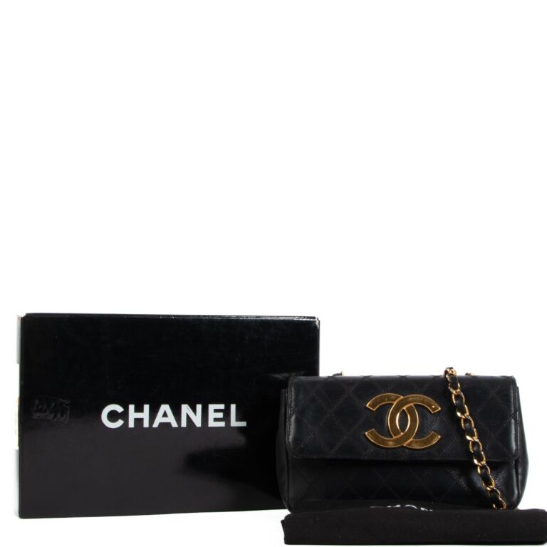 Chanel Black Lambskin CC Mini Classic Flap Bag ○ Labellov ○ Buy and Sell  Authentic Luxury