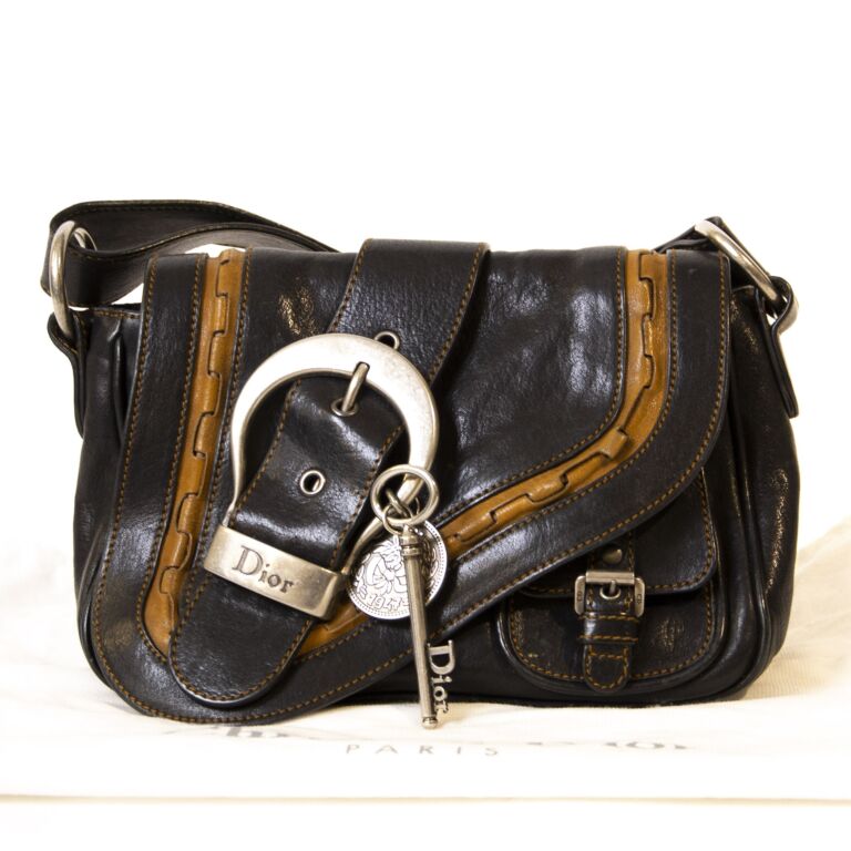 Vintage dior mini saddle bag on sale