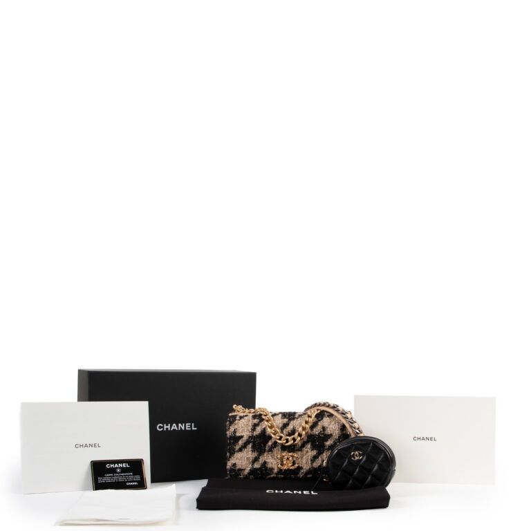 Chanel houndstooth sale woc