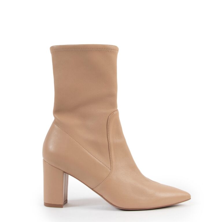 Stuart Weitzman Beige Ankle Boots Size 37 5 Labellov Buy