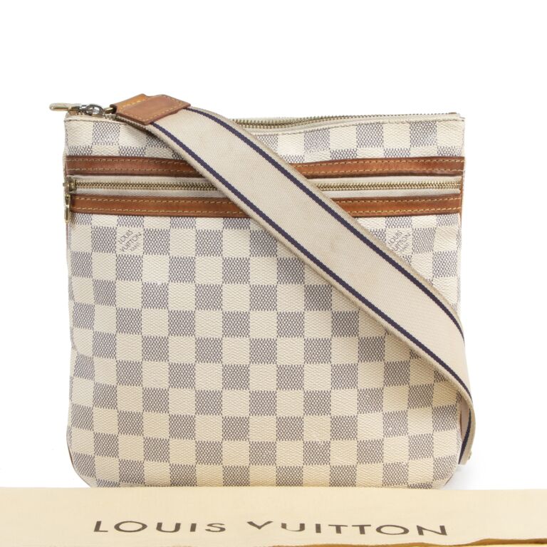100% Authentic Louis Vuitton Pochette Bosphore Azur Damier Crossbody