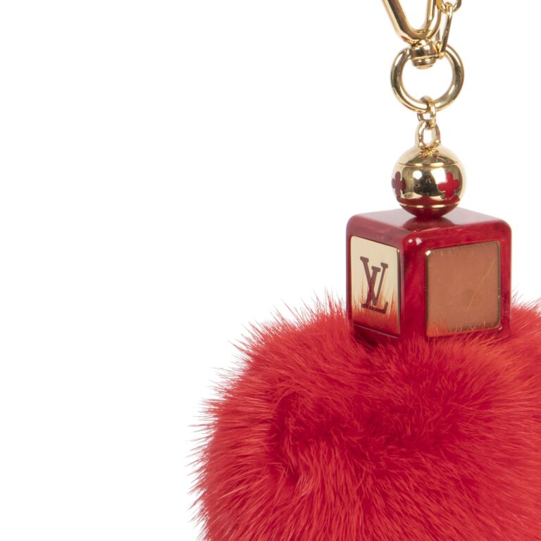 Louis vuitton on sale pom pom keychain