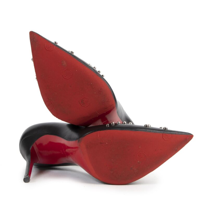 Christian Louboutin Door Knock Studded Heels - size 36