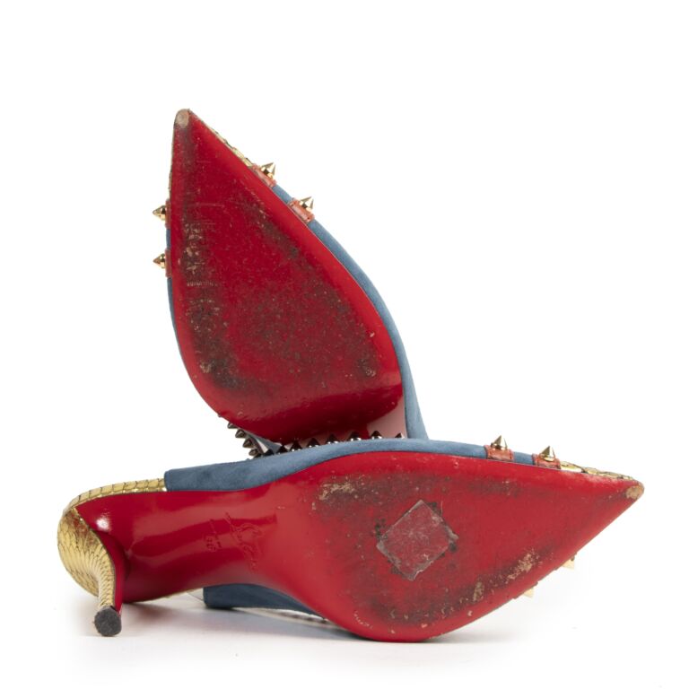 【極美品】◇Christian Louboutin◇オーロラスパイク◇36◇ Christian Louboutin Multicolor Patent Leather Discolaser Hot