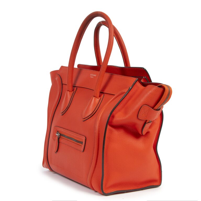 Celine luggage red sales