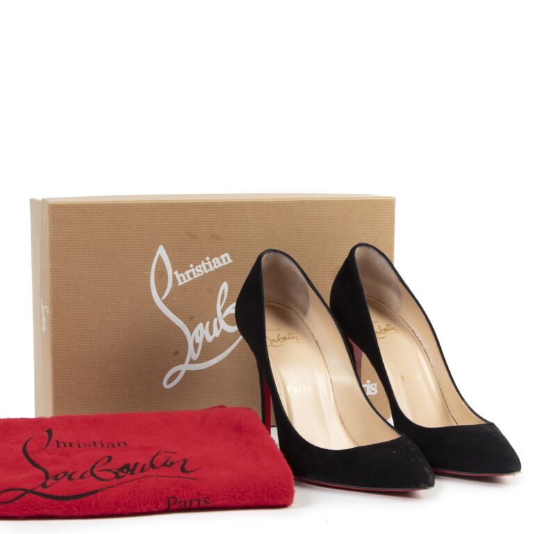 Christian Louboutin Begonia Suede Pigalle Follies 100 Pumps Size 4.5/35