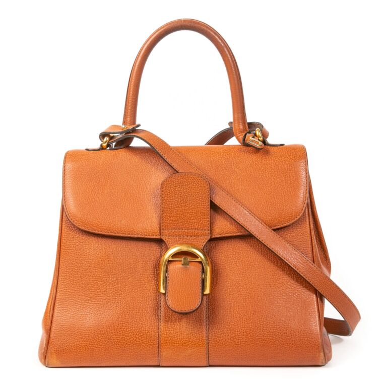 Delvaux Brillant Cognac MM Strap Labellov Buy and Sell