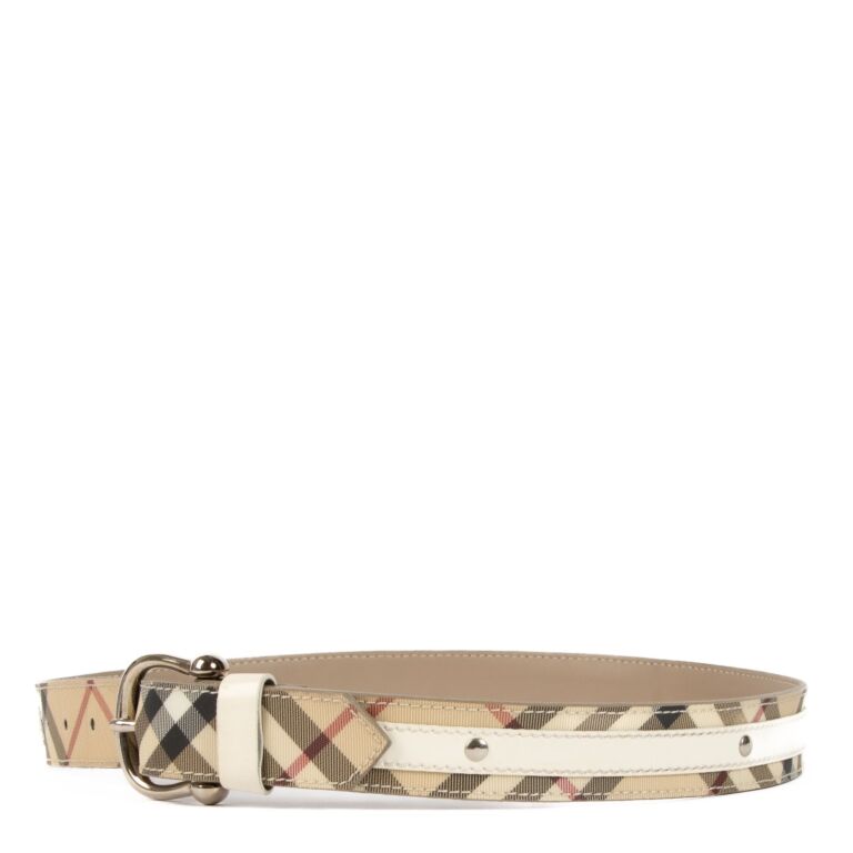 Burberry 2025 white belt