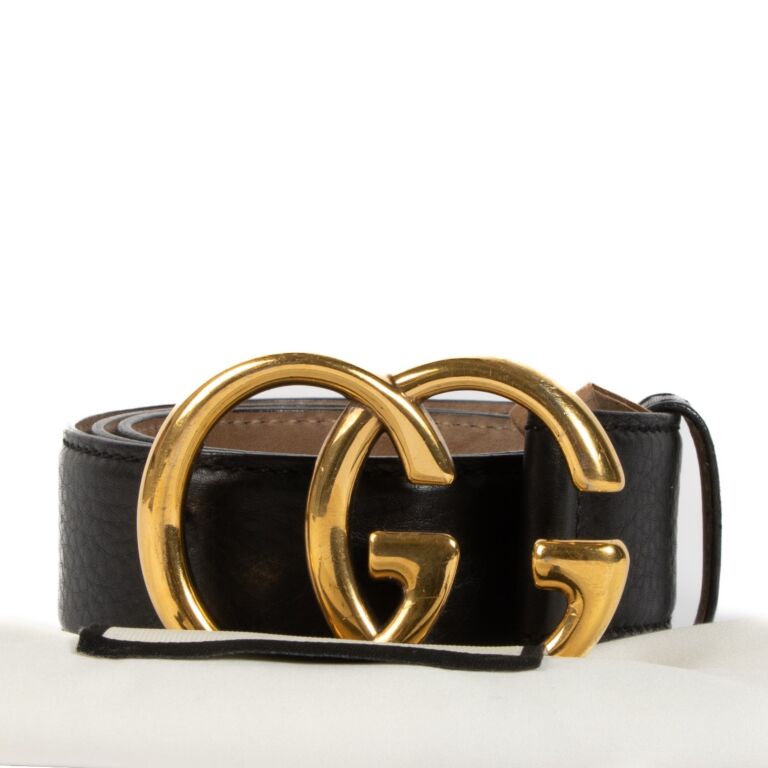 All black double g gucci belt cheap