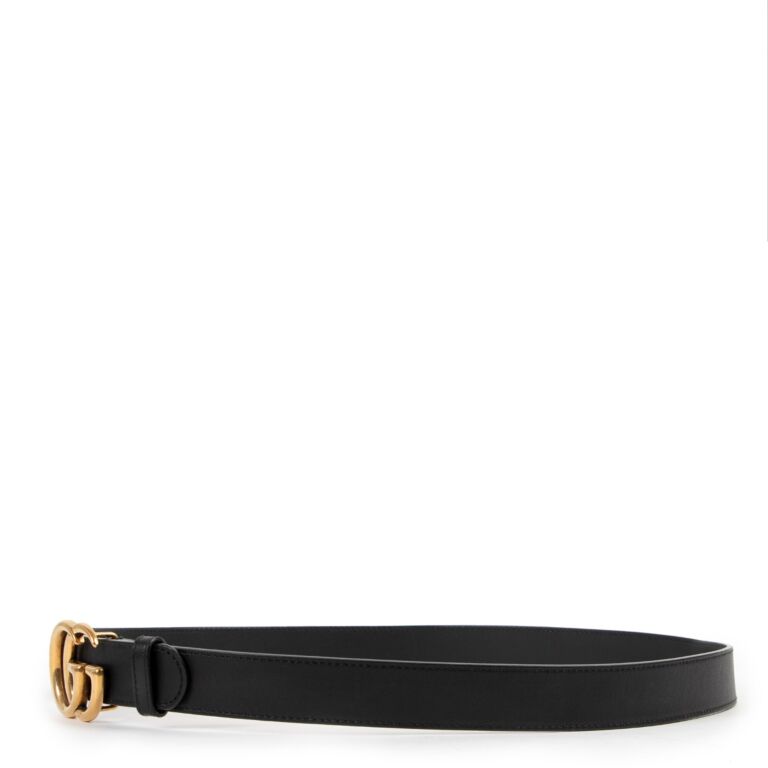 Black gg store gucci belt
