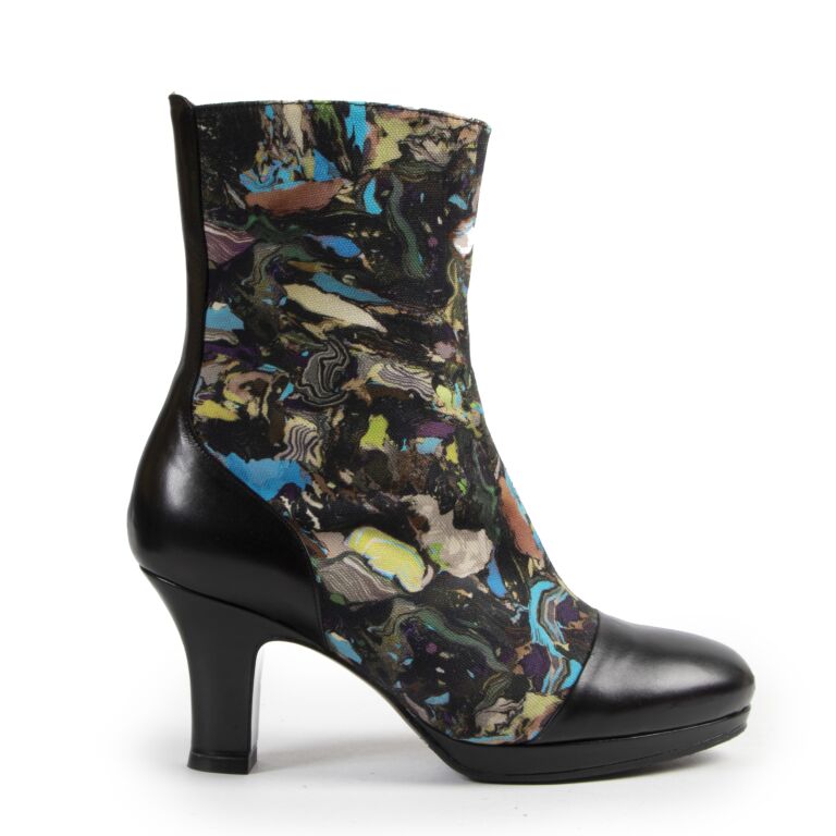 Dries Van Noten Multicolor Ankle Boots Size 36 5 Labellov Buy and Sell Authentic Luxury