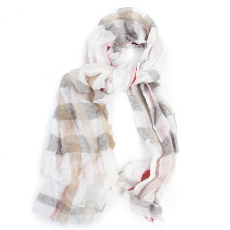 Burberry Check Scarf ○ Labellov ○ Buy and Sell Authentic Luxury