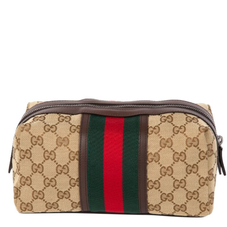 Gucci Monogram Large Cosmetic Case Labellov Buy and Sell
