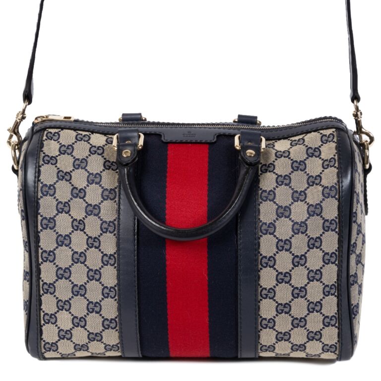 Vintage web new arrivals boston bag